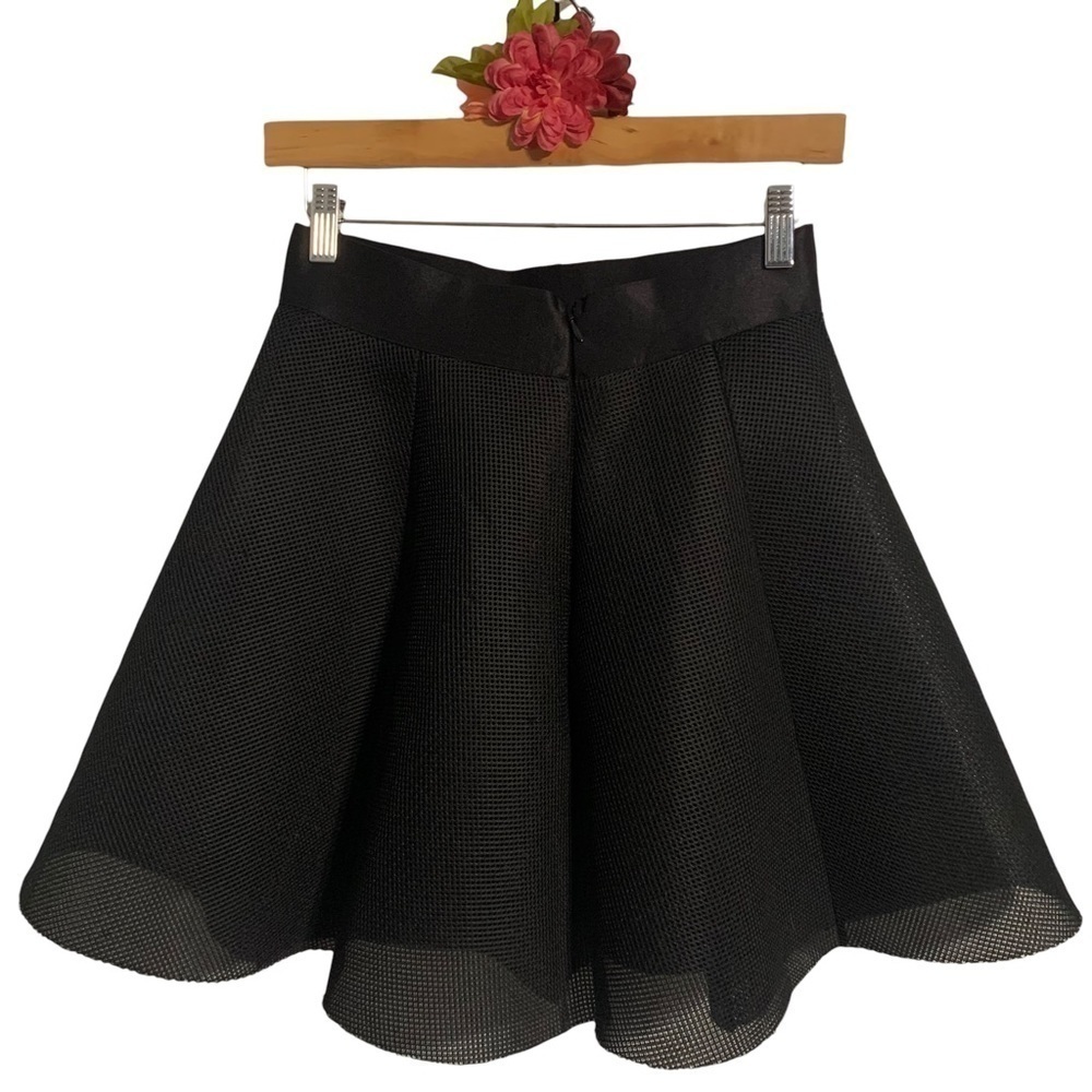 Express TWO ITEM SET mesh cutout mock neck top size XS and matching skirt size S - Picture 7 of 15